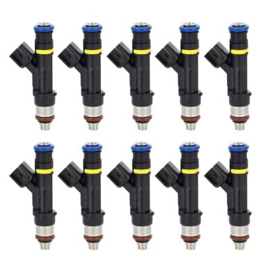 Imagem de Vphix 10 peças de injetores de combustível compatíveis com Ford 2017-2019 F-450 Super Duty, 2016-2019 F-53 Motorhome chassi F-59 Commercial Stripped Chassis F-650 F-750, 2017-2019 F-550 Super Duty,