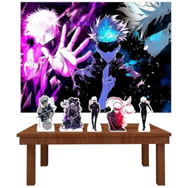Imagem de Kit Decoração Festa de Aniversário Infantil Painel + Displays Satoru Gojo