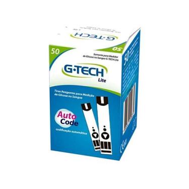 Imagem de Tiras Reagentes para Medição de Glicose G-Tech Lite 50 Un.
