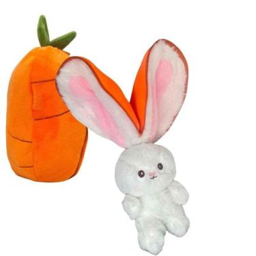 Imagem de Coelho De Pelúcia Vira Cenoura Coelhinho De Páscoa - Toyng