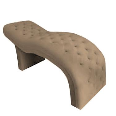 Imagem de Maca Lany 180 Estética Estofada Design Cílios Sobrancelhas Capuccino