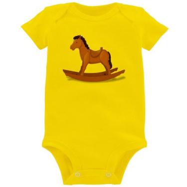Imagem de Body Bebê Cavalinho De Pau - Foca na Moda, Amarelo, G