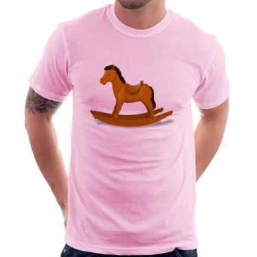 Imagem de Camiseta Cavalinho De Pau - Foca na Moda, Rosa bebê, P
