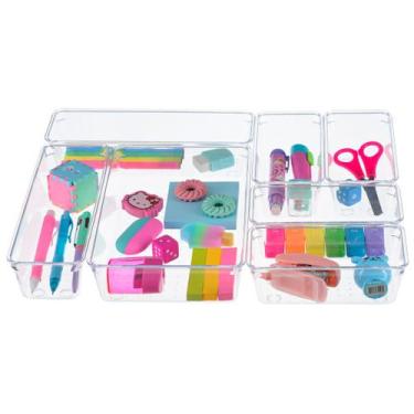 Imagem de Kit Organizador Gaveta 7 Peças Banheiro Escritório Quarto - PGB