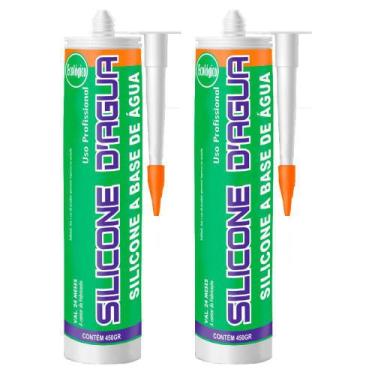 Imagem de Kit 2 Selante Acrílico Para Trincas E Fissuras Sbrix Trinca 450G Branc