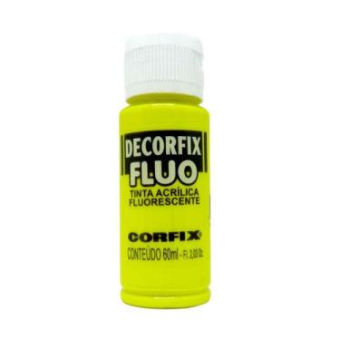 Imagem de Tinta Acrílica Decorfix Corfix Fluorescente 60ml - 17888, 1002 - AMARE