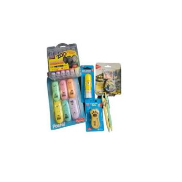 Imagem de Kit Material Infantil Menino Juvenil Escolar 6 unidades - KAZ