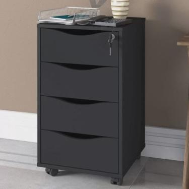 Imagem de Gaveteiro 4 Gavetas com Chave Bit Home Office