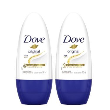 Imagem de Kit 2 Desodorantes Dove Antitranspirante Roll On Original 50ml