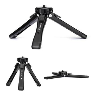 Imagem de Tripé Zeadio Metal Camera Mini com Altura Ajustável 40 kg