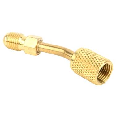 Imagem de Adaptador de Refrigerante 1/4 Polegada SAE para 5/16 Polegadas Adaptador SAE Feminino, Desempenho Estável, Instalação Fácil para Ar Condicionado Mini Split System, Feito de Material de Latão (AD87-45)