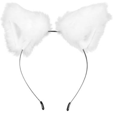 Imagem de Zenarao Cat Ears Headband, Furry Headband for Women, Halloween and Christmas Costumes Cosplay Party, Costume Headwear, Hair Accessories
