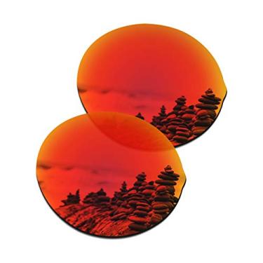 Imagem de Lentes de substituição masculinas SmartVLT para óculos de sol Oakley Madman OO6019 - Mais opções, Polycarbonate - Ar Coated Polarized Fire Red, One Size