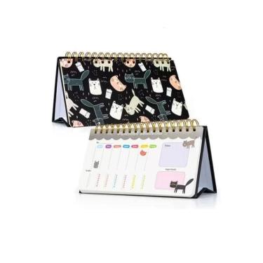 Imagem de Agenda Planner Semanal Gatinhos 52 Páginas Capa 4- Quanhe