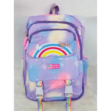 Imagem de Mochila Menina Multifuncional De Grande Capacidade Para Estudantes/Est