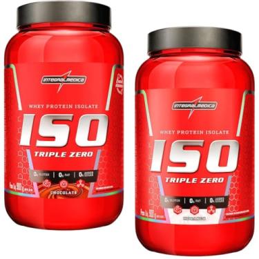 Imagem de 2x Iso Triple Zero 907g Chocolate E Morango Integralmedica