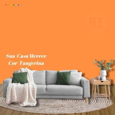 Imagem de Tinta Esmalte Sintético Base Água Cor Laranja 3,2L Coral Coralit Total