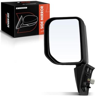 Imagem de A-Premium Espelho retrovisor elétrico do lado do motorista - compatível com Toyota FJ Cruiser 2010 2011 2012 2013 - Não aquecido manual dobrável com seta preto espelho retrovisor externo