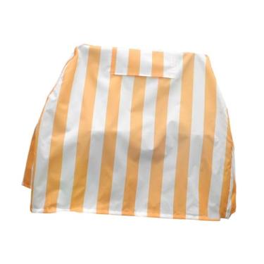 Imagem de YIJU Capa de lençol freático infantil tampa da mesa de parque aquático, Laranja E Branco