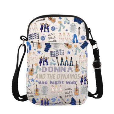 Imagem de Bolsa tiracolo inspirada na música Mamma Musical Lover Gift Dancing Queen Fans Gift Donna And Dynamos One Night Only Messenger Bag, Donnamiacrosss