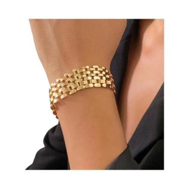 Imagem de Colar de Corrente Cubana Masculino e Feminino - Estilo Grunge Steampun