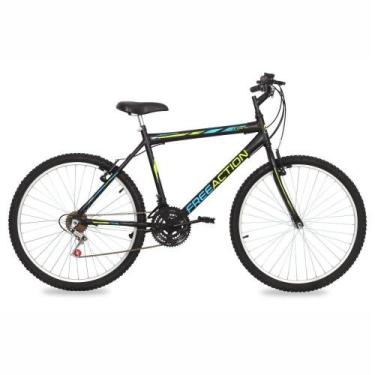 Imagem de Bicicleta Aro 26 Free Action Eden MTB 18V V-Brake, Preto brilho