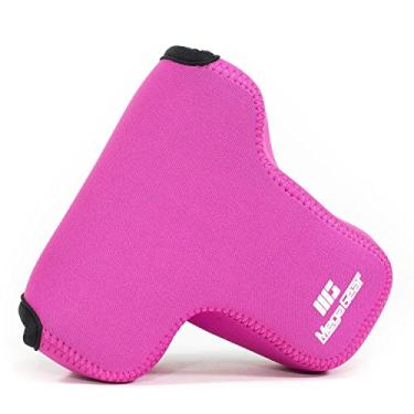 Imagem de MegaGear MG1571 Capa de câmera de neoprene ultraleve compatível com Sony Alpha A7 III, A7R III, A9 (28-70 mm) - rosa choque, tamanho único