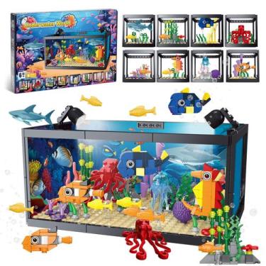 Imagem de Construindo um tanque de peixes 8 em 1 com luz LED Kids 6+ - kiothdre