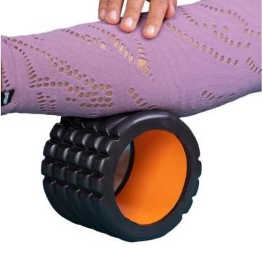 Imagem de "Mini Rolo de Liberação Miofascial com Ranhuras  Alívio de Dores Muscu