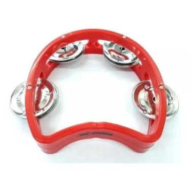 Imagem de Pandeiro Meia Lua Infantil X-Pro, Vermelho