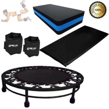 Imagem de Kit Aeróbico Mini Jump+Colchonete + Caneleira 5 Kg+ Step - Infinity