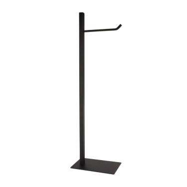 Imagem de Papeleira De Chão 1 Haste Inox Square Sq12575 Ducon Metais Preto Fosco