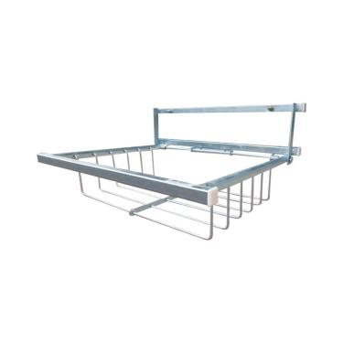 Imagem de Lixeira Retratil Parede Com Mola Galvanizado 50x40 - Cor: Branco