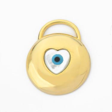 Imagem de Pingente Olho Grego Liso Banhado Ouro 18k