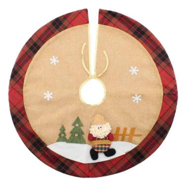 Imagem de Saia Para árvore De Natal Temática Papai Noel 68cm