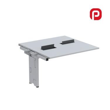 Imagem de Complemento De Mesa Plataforma Para Coworking Para 2 Péssoas 120x120 Cinza