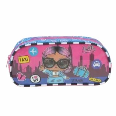 Imagem de Estojo Simples Escolar Infantil Lol Surprise Rosa Luxcel