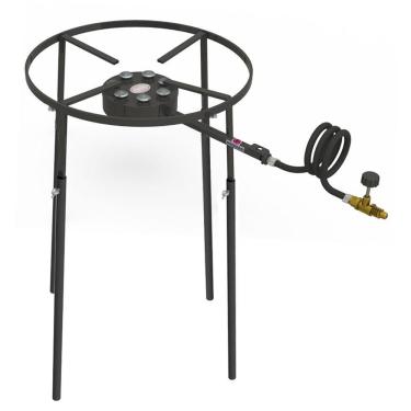 Imagem de Fogão Industrial Progás Alta Pressão 7 Caulins Redondos Pedestal F1b7p