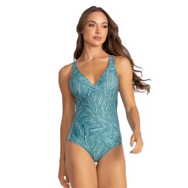 Imagem de Maio Natação Trinys Estampado 3587 Com Recorte Seios Feminino