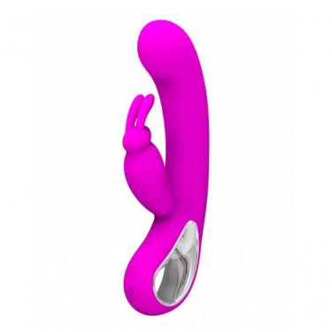Imagem de Vibrador Com Estimulador Clitoriano 12 Vibrações - Pretty Love - Magenta