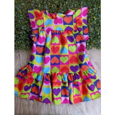 Imagem de Vestido Infantil E Juvenil Lara Coração Menina Modinha - Se Tu Benção,