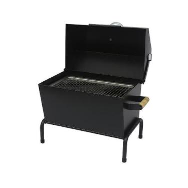 Imagem de Churrasqueira Bafo de Mesa Portátil a Carvão Grelha  Ideal para Campin