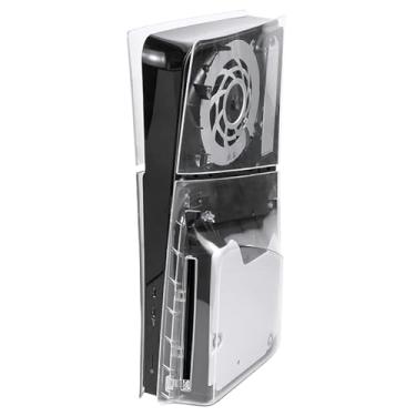 Imagem de IMOFEE Placas De Cobertura Slim Disc Edition Para O Novo Console Ps5, Painéis Concha Compatíveis Com Acessórios Do Playstation 5, Placa Frontal Substituição Protetora (Transparente)