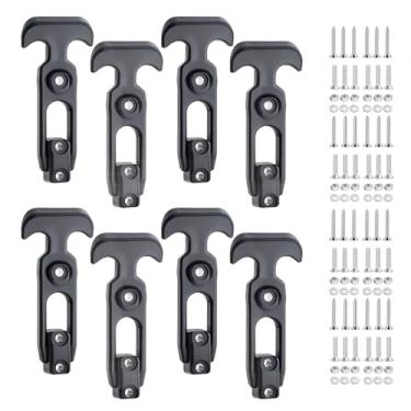 Imagem de Shu-Ran Fechos de borracha de substituição para refrigerador, barco, carrinho de golfe, caixa de ferramentas, veículos off-road, máquinas agrícolas, trincos flexíveis com alça em T (pacote com 8)