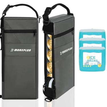 Imagem de MORXPLOR Bolsa térmica de golfe – 6 latas com isolamento térmico para cerveja, acessórios para carrinho de golfe, acessórios de bolsa de taco de golfe
