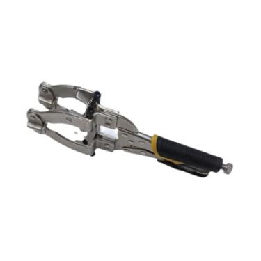 Imagem de Bothyi Grampo C de travamento para tubos e tubos para soldagem em madeira, faixa de 2" a 3,5" Capacidade de soldagem de Torno portátil de 11"