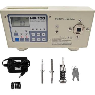 Imagem de YEGEOOE Medidor de torque digital, nova versão hp-100, medidor de torção portátil, testador de chave de fenda, instrumento de teste de torque, adaptador de torque, dinamômetro 100 kg/10 N.M
