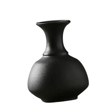 Imagem de WeiLaiKeQi Vaso de cerâmica para arte, vaso para flores, suporte para arranjo de flores, ornamento para estante, Style C