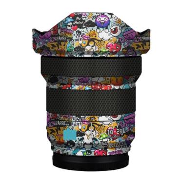 Imagem de Adesivo de lente de câmera para Lumix S 14-28mm F4-5.6 Macro Coat Wraps Film Protector Vinyl Decal Skin para 14-28 4-5.6 (Graffiti White)