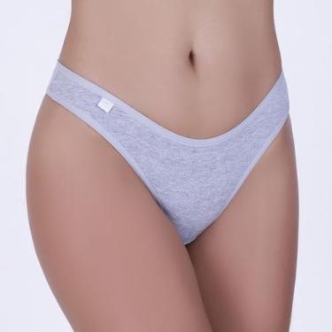 Imagem de Fio Dental Bipartido em Algodão Egípcio - Ahavá Store, M, Cinza, Mescl